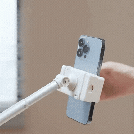 FlexiStand adjustable phone stand with dual LED lights for creators